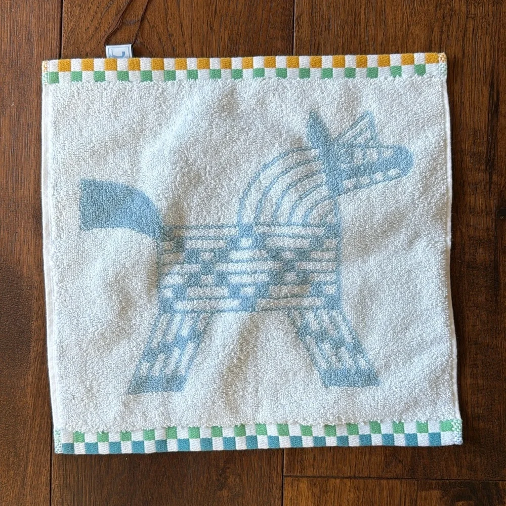 Hermes Blue Horse Towel NWT